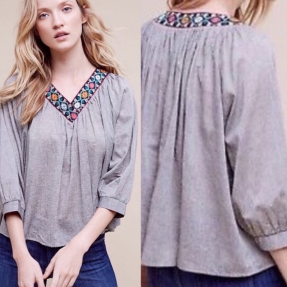 Anthropologie Eri + Ali Kaleidoscope Crochet Top M